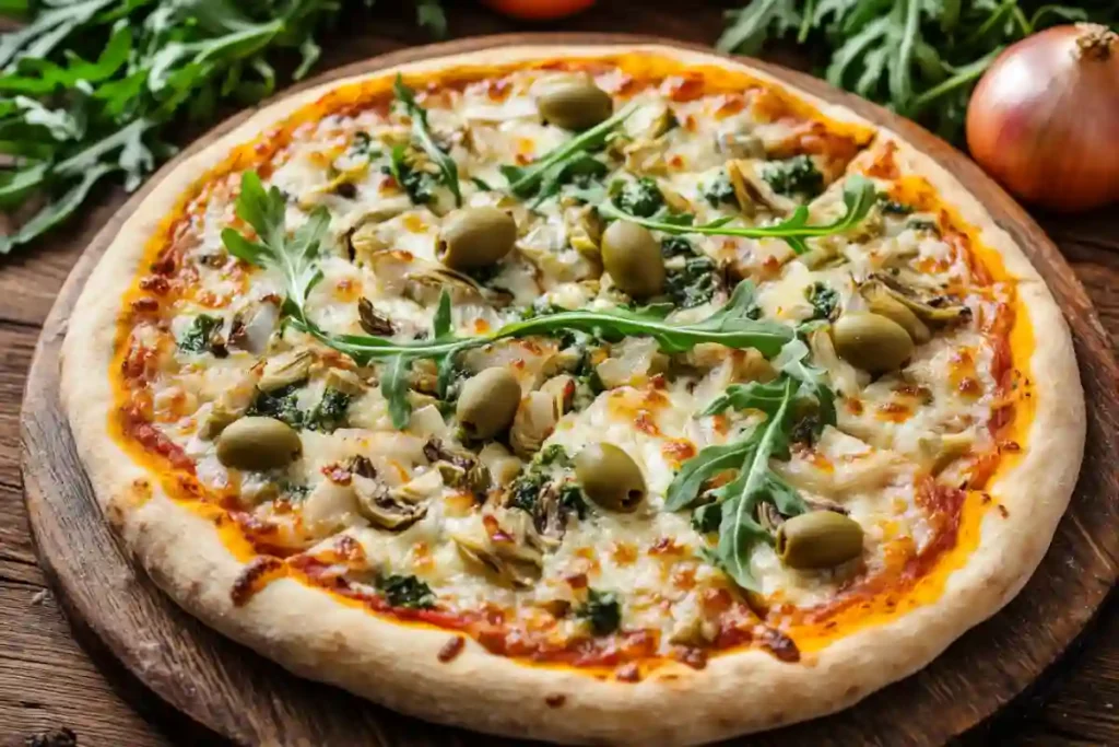 green olive pizza recipe baked vegan