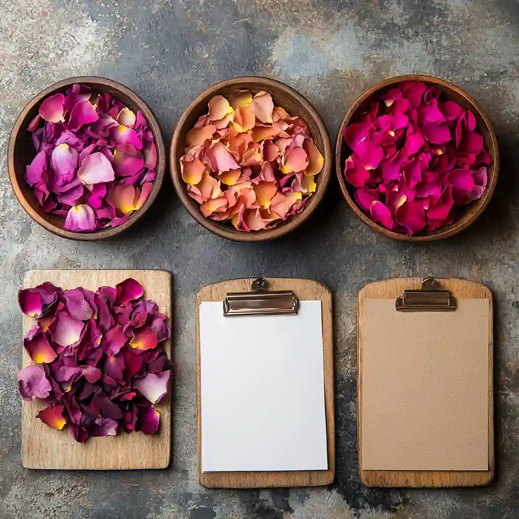 Sourcing rose petals from farms, wholesalers, and home gardens