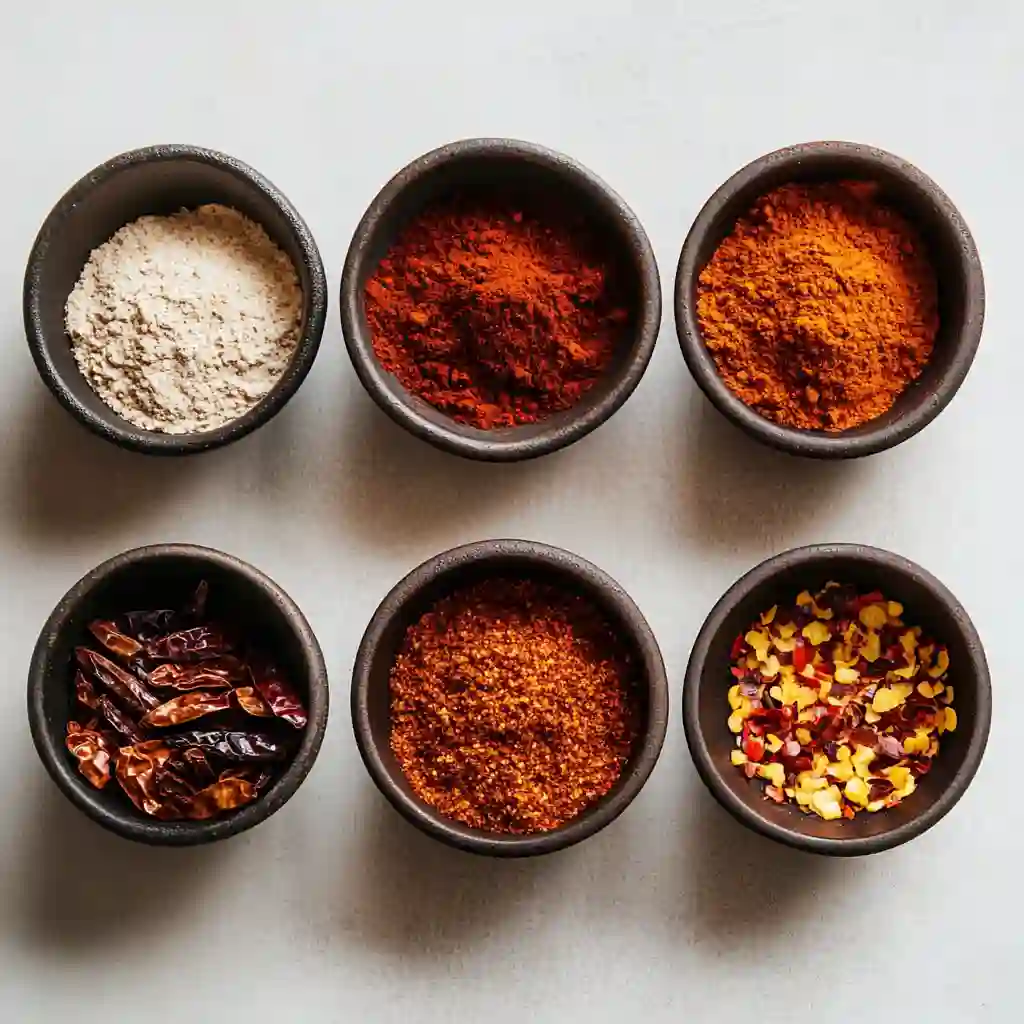 bowls of ancho chili powder and substitutes