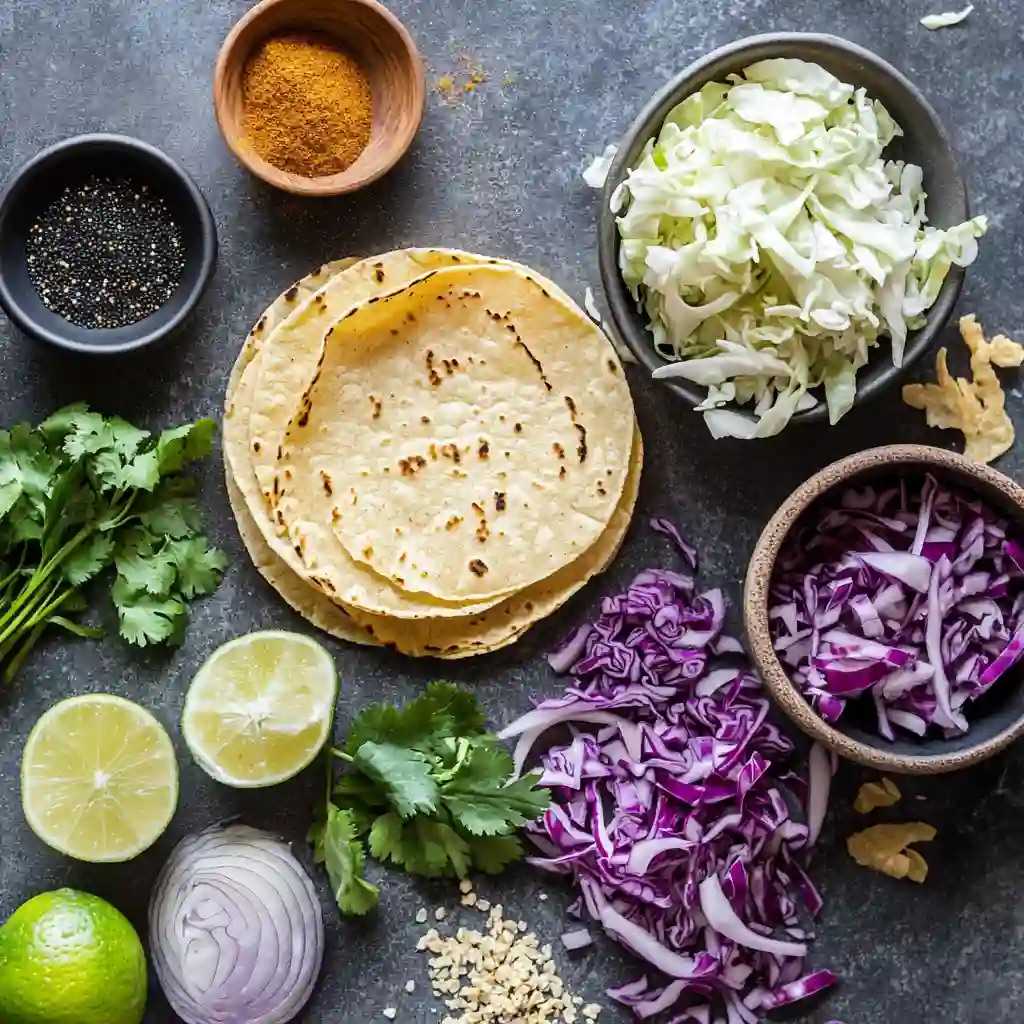 Ingredients for Callo de Hacha Tostadas