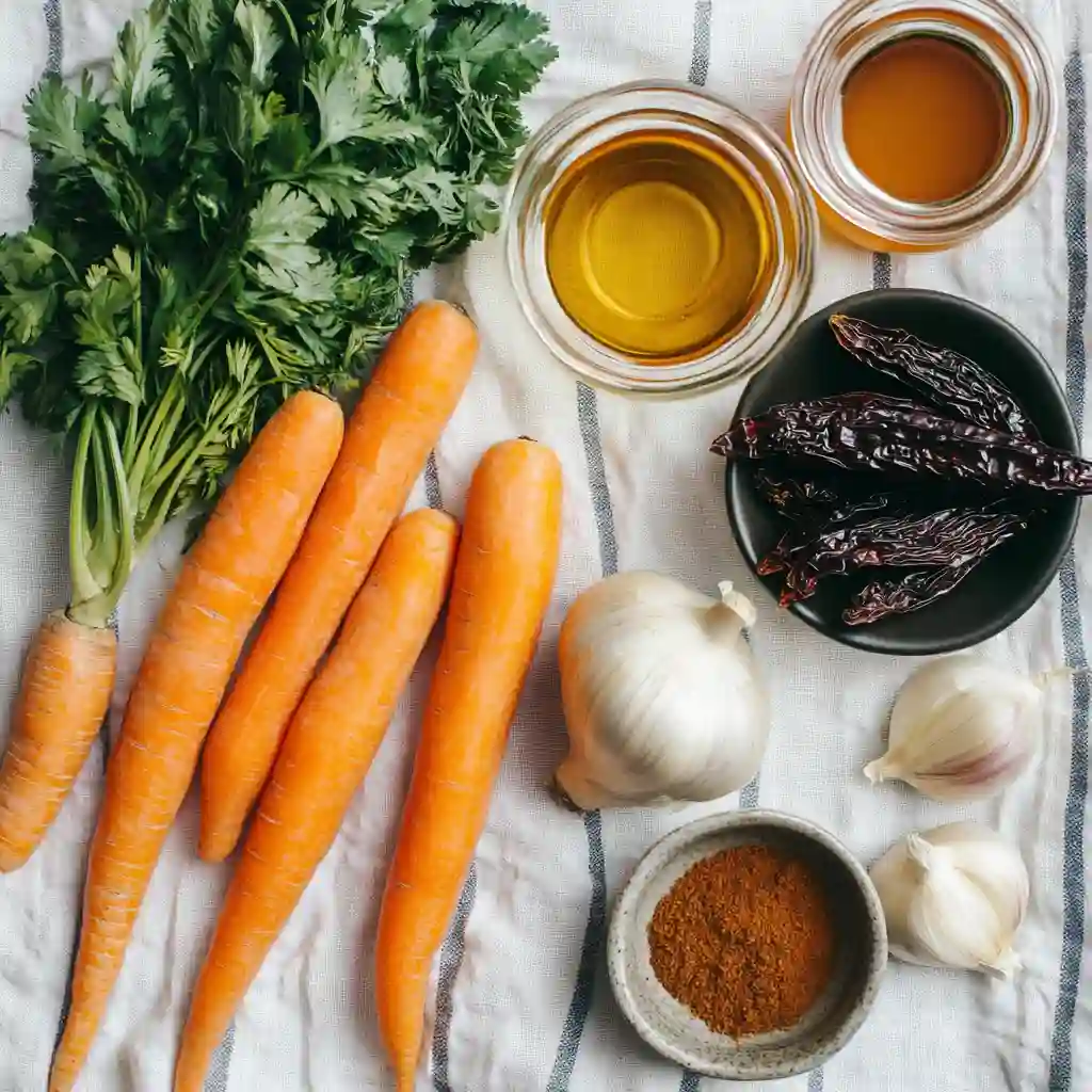 carrot pasilla pepper soup ingredients