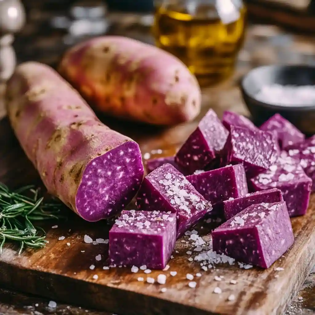 How to bake purple sweet potatoes