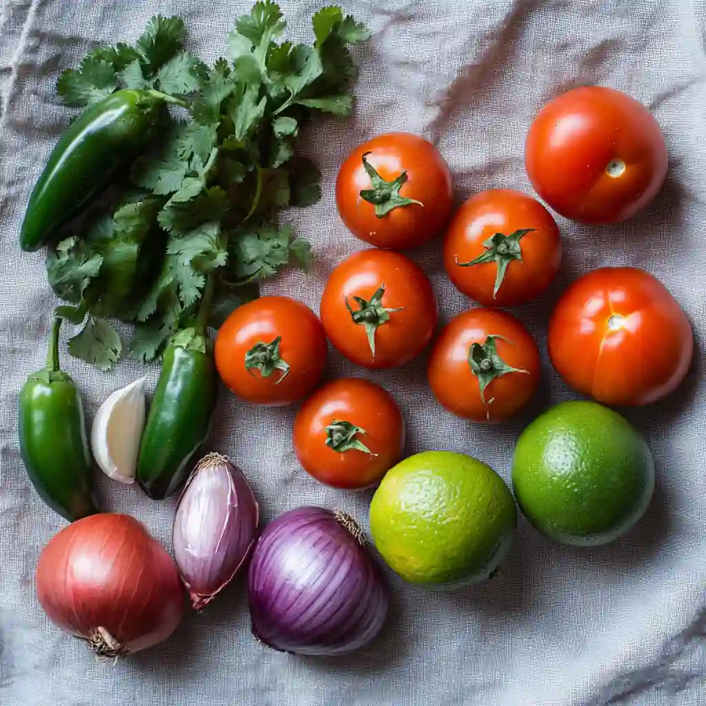 Ingredients for papalo salsa recipe