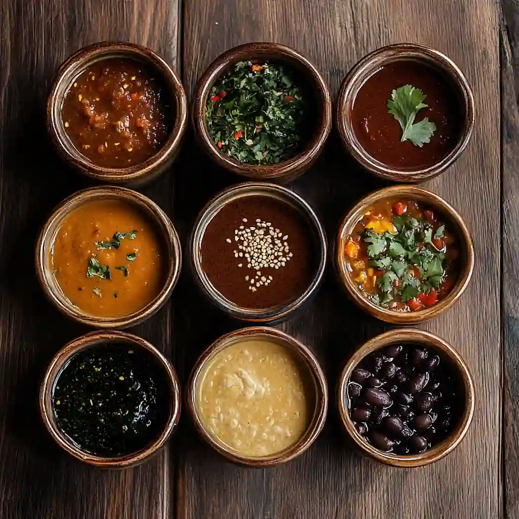 Seven dishes made with pasilla bajio chili pepper