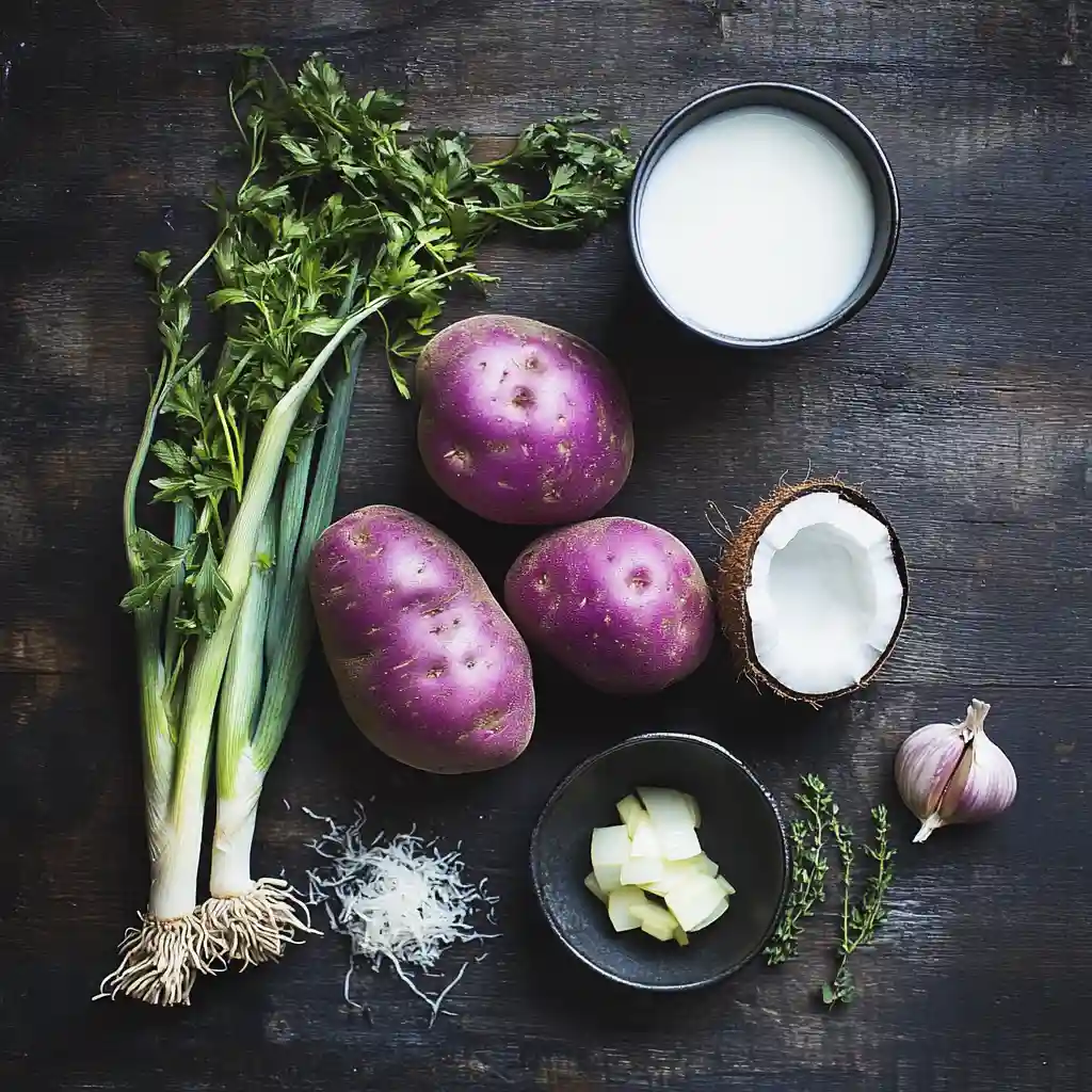 purple potato soup ingredients