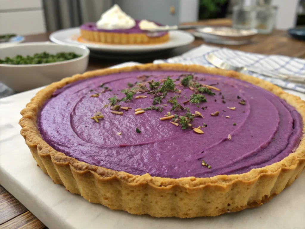 purple sweet potato pie