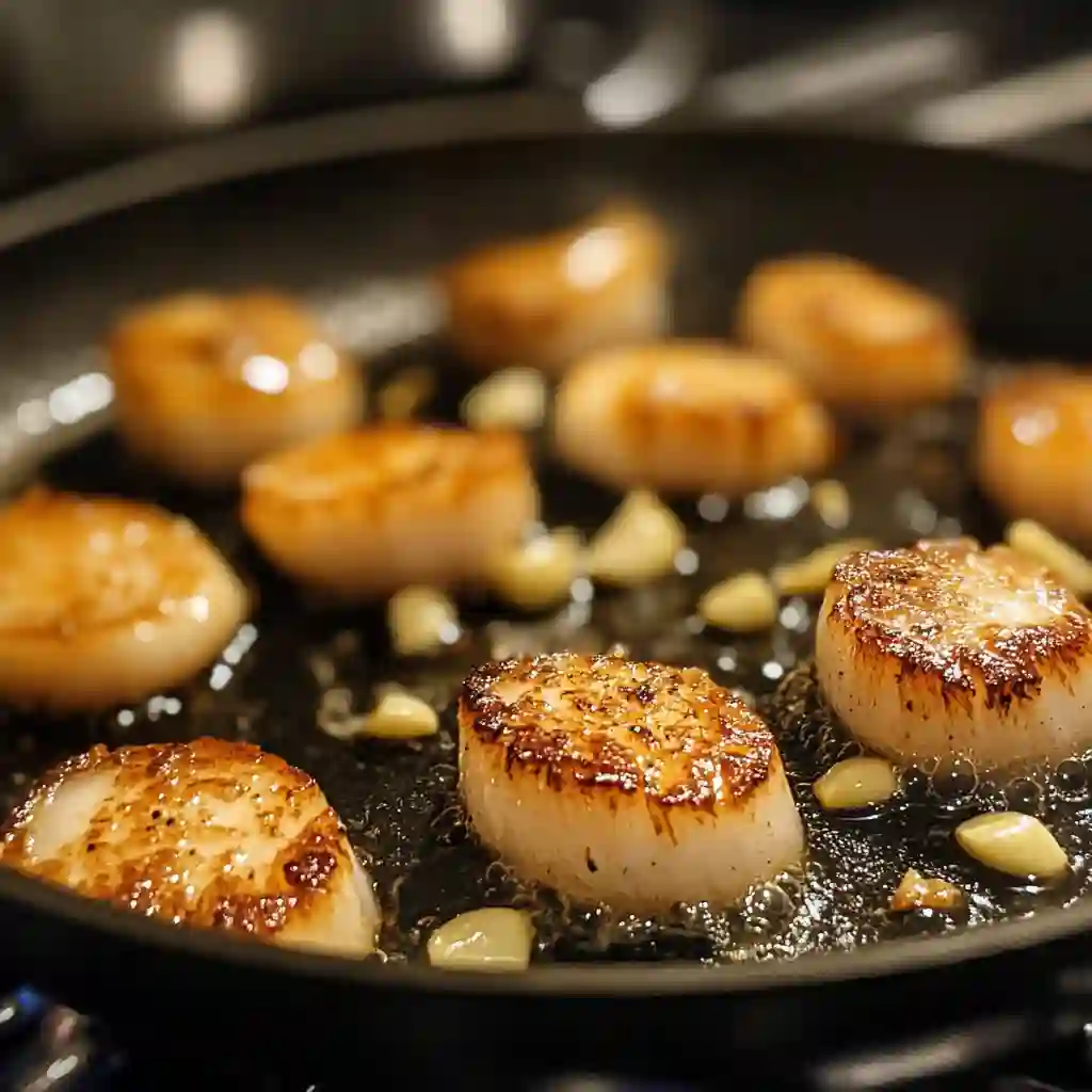 searing scallops in butter