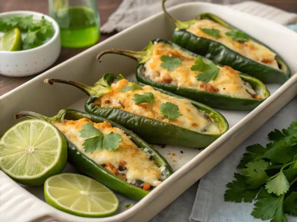 cheese stuffed poblano peppers