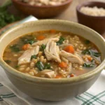 chicken farro soup