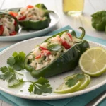 crab stuffed poblano peppers