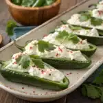 cream cheese stuffed poblano peppers