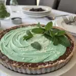 creamy chocolate mint pie