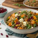 fall farro salad