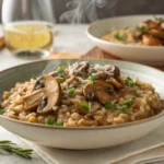 farro mushroom risotto