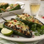 grilled stuffed poblano peppers