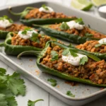 ground turkey stuffed poblano peppers