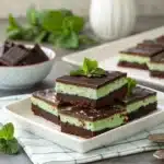 layered chocolate mint bars