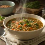 lentil farro soup