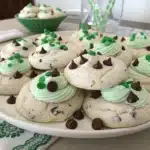 meringue mint chocolate chip cookies