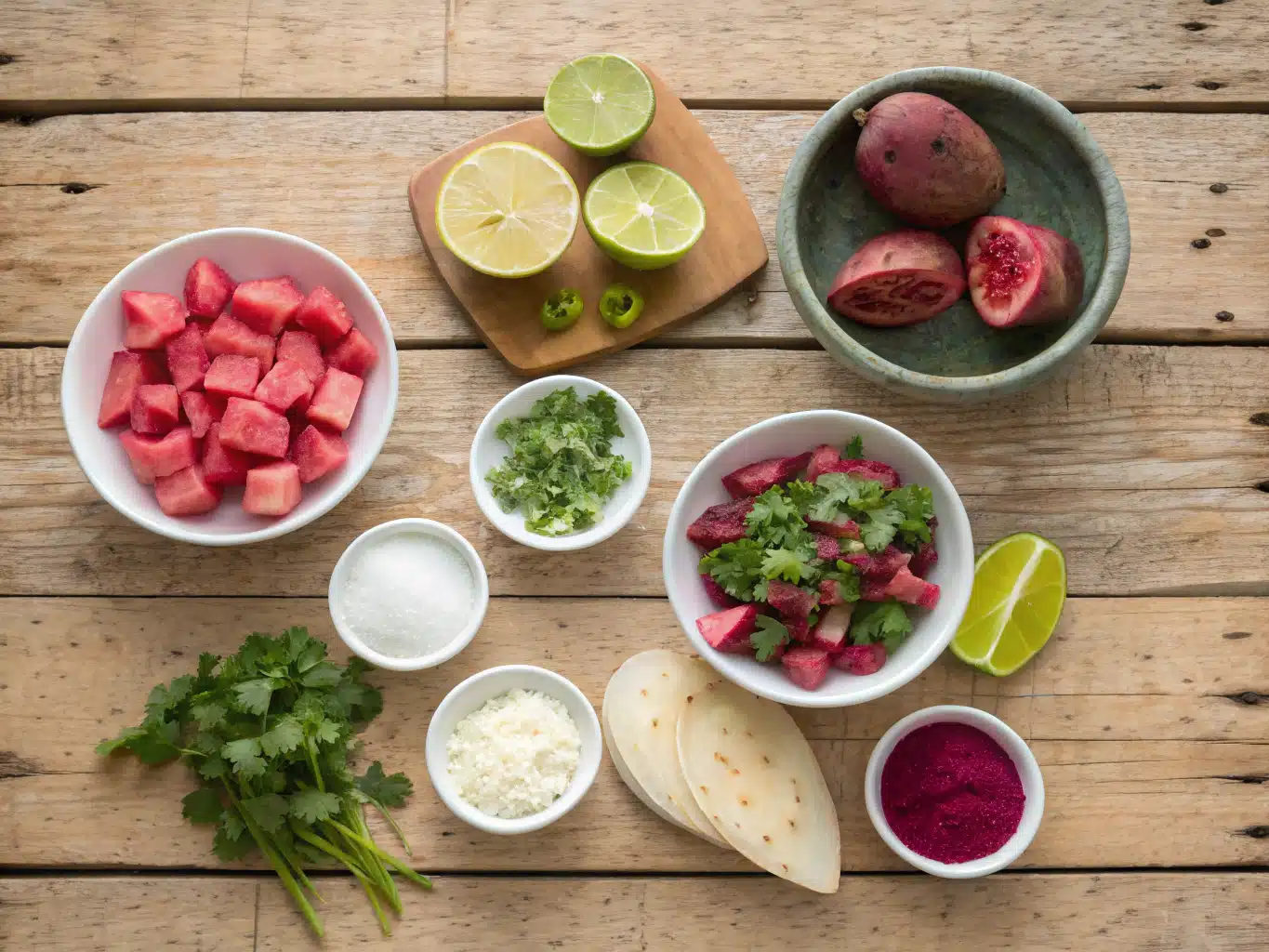 Ingredients for Mexican Prickly Pear Recipes