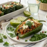 quinoa stuffed poblano peppers