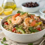shrimp farro salad