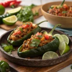 smoked stuffed poblano peppers