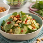 spicy peanut cucumber salad