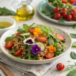 spring farro salad