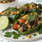 stuffed poblano peppers vegan