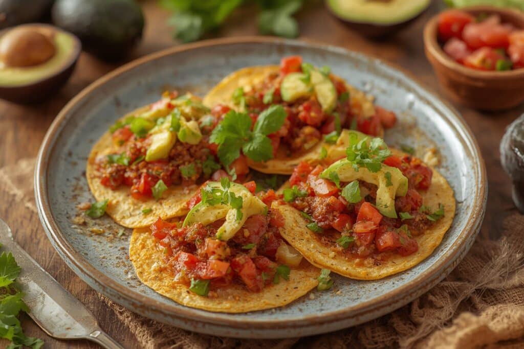 CITRUS MOLE TOSTADAS