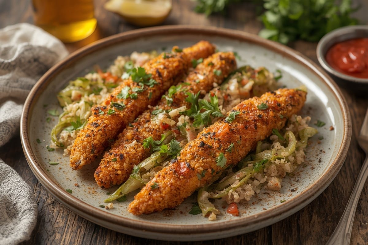 Crispy Zucchini Shawarma